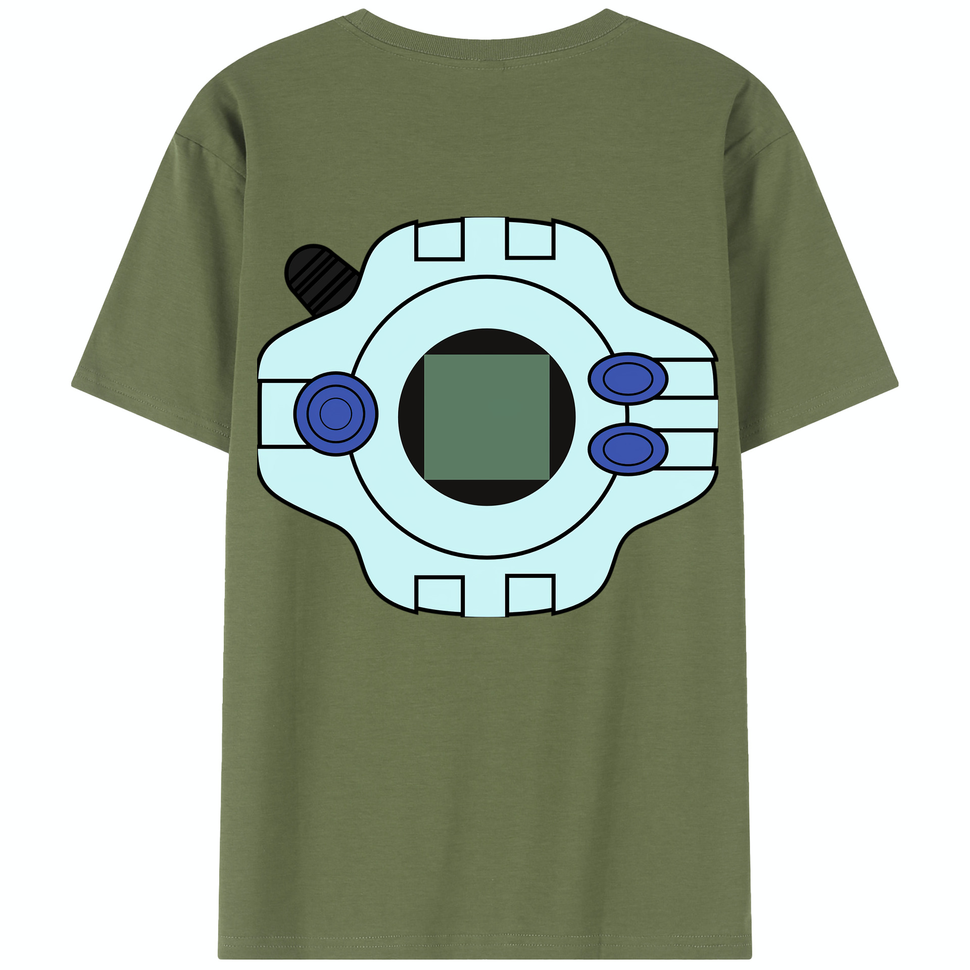 （画像用） Digimon デジタルモンスター/デジモン 綿100％半袖Tシャツ（背面プリント）